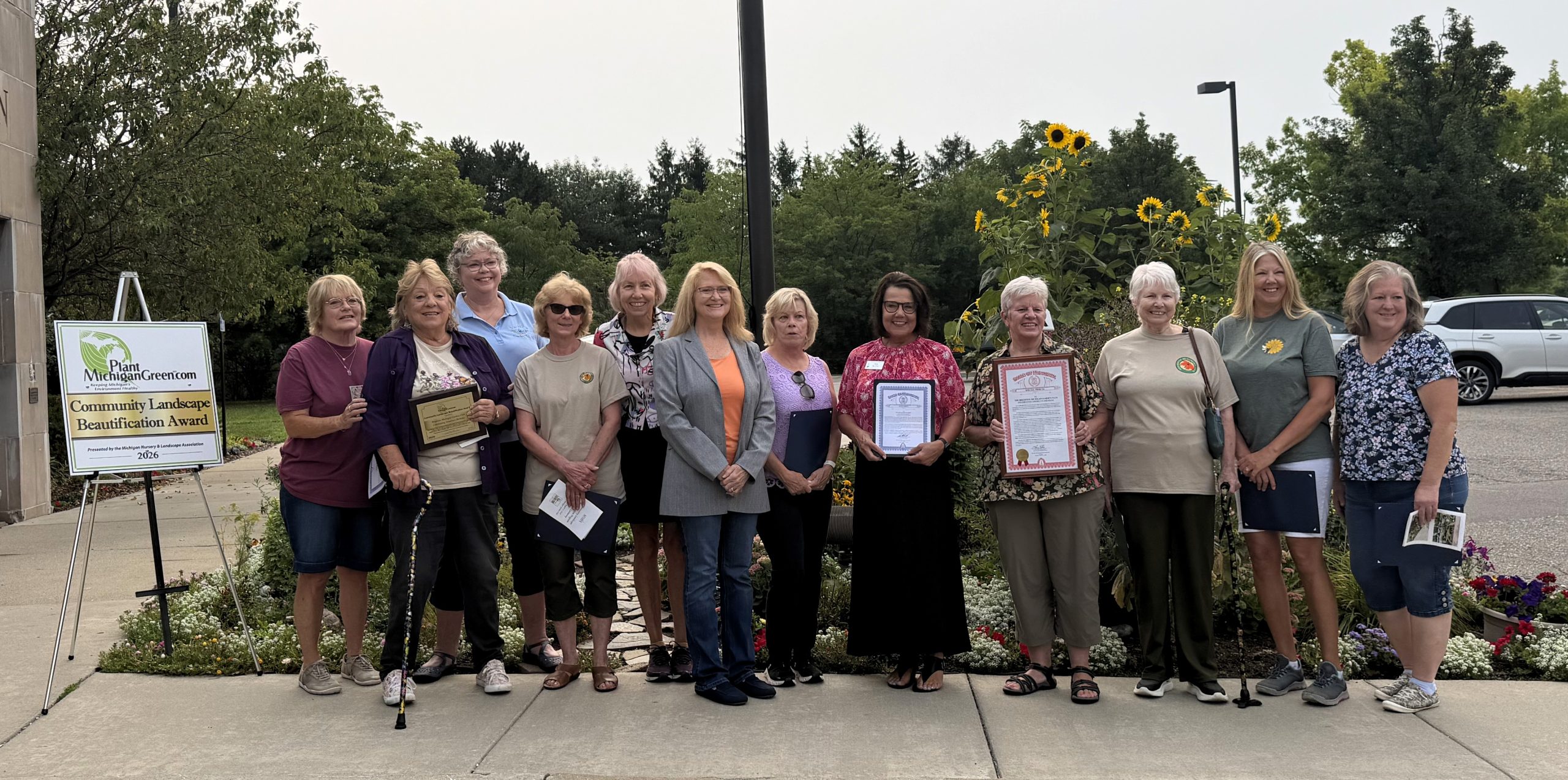 Rep. Bollin honors Brighton Garden Club for statewide beautification award